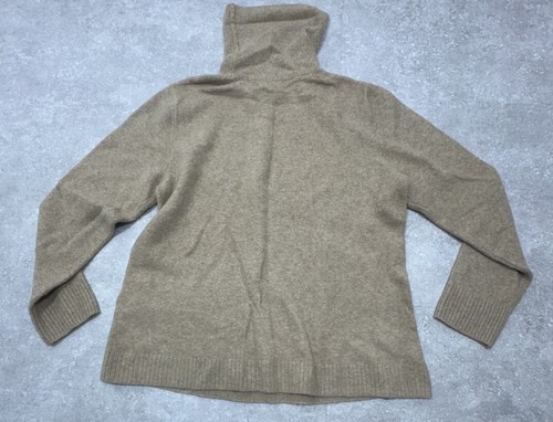J Crew Tan Brown Women's Button turtleneck in extra-soft yarn Medium Bc907 - Picture 9 of 9