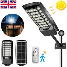 Commercial 9900000LM LED Solar Street Light Dusk-to-Dawn Road Lamp Motion Sensor
