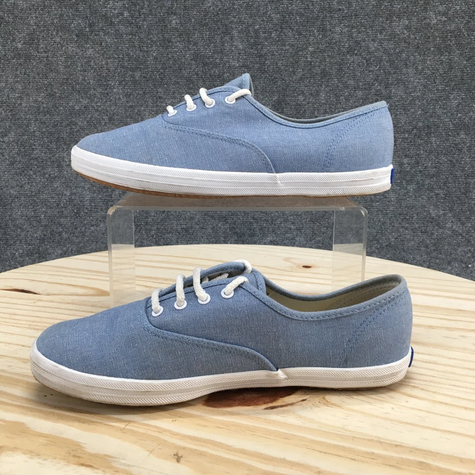 Tênis baixo Keds Shoes feminino 7 Champion azul lona WK-3020M com cadarço casual - Imagem 2 de 4
