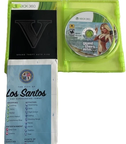 New ListingGrand Theft Auto V (Microsoft Xbox 360, 2013) GTA 5 Complete CIB w/Map Free Ship