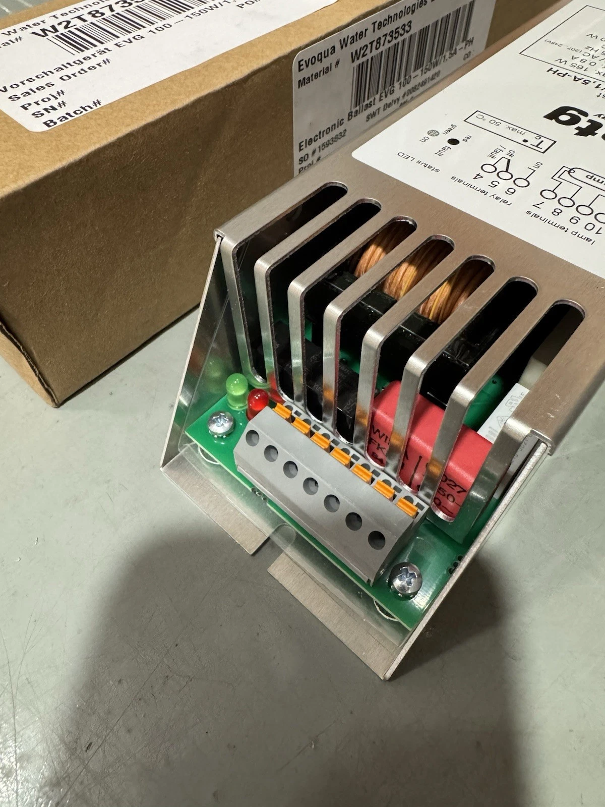 ATG Electronic Ballast EVG100-150W/1.5A-PH W6045010 Evoqua Brand New 3