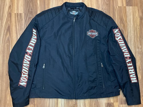 Chaqueta de montar Harley-Davidson grande funcional forrada de nailon bordada 3XL - Imagen 2 de 11