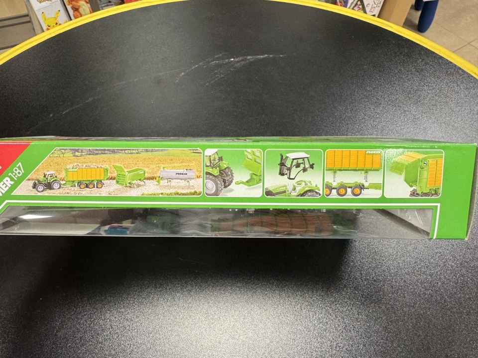 SIKU 1848 - modellino 1:87 - TRATTORE DEUTZ-FAHR CON RIMORCHI JOSKIN - NUOVO - Immagine 4 di 4