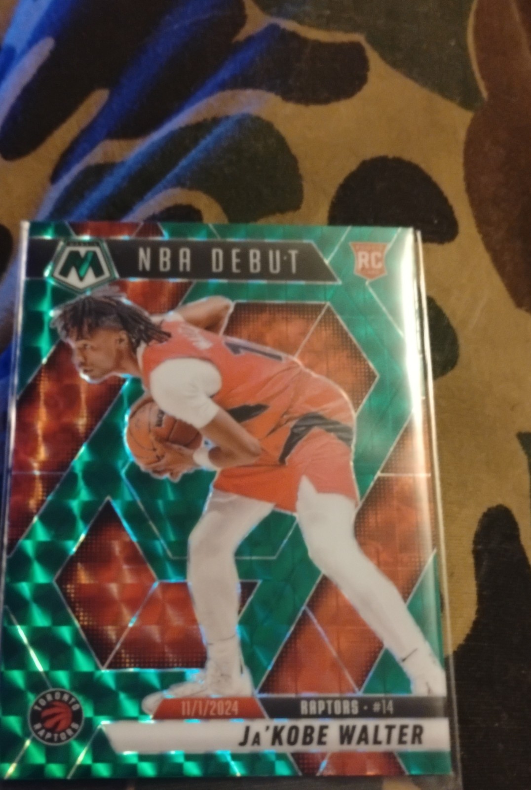 2024-25 Panini Mosaic - Ja'Kobe Walter #253 Spectris Green Mosaic Prizm /5 (RC)