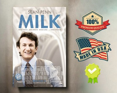 Milk (2008) 8x12 Metal Movie Poster   