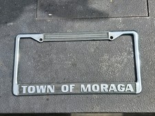Moraga Hometown Pride Vintage Dealer License Plate Frame Moraga Hometown Pride Vintage Dealer License Plate Frame