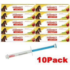 10 Pack Horse Dewormer Paste Apple Flavor EXP 10/2027 Discount Price NEW