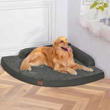 Large Dog Bed - XL Orthopedic Egg-Crate Memory Foam Dog Beds with Removable W...