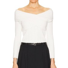 NWT Veronica Beard Yesenia Top Off White XS