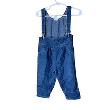 Vintage 90s Denim Overalls 12 Months Blue