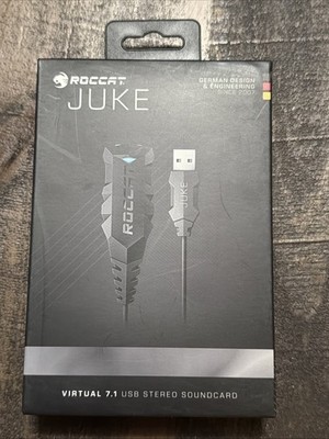 ROCCAT Juke Model ROC-14-111-AM  7.1 Surround Soundcard & Headset Adapter NIB!
