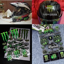 MONSTER ENERGY Decal Sticker UNIVERSAL FIT HELMET Drift Rally Garage Motorcycle