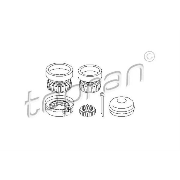 1X Topran Radlager Satz Radlagersatz Hinten Beidseitig FüR Audi A4 8D2 B5-image