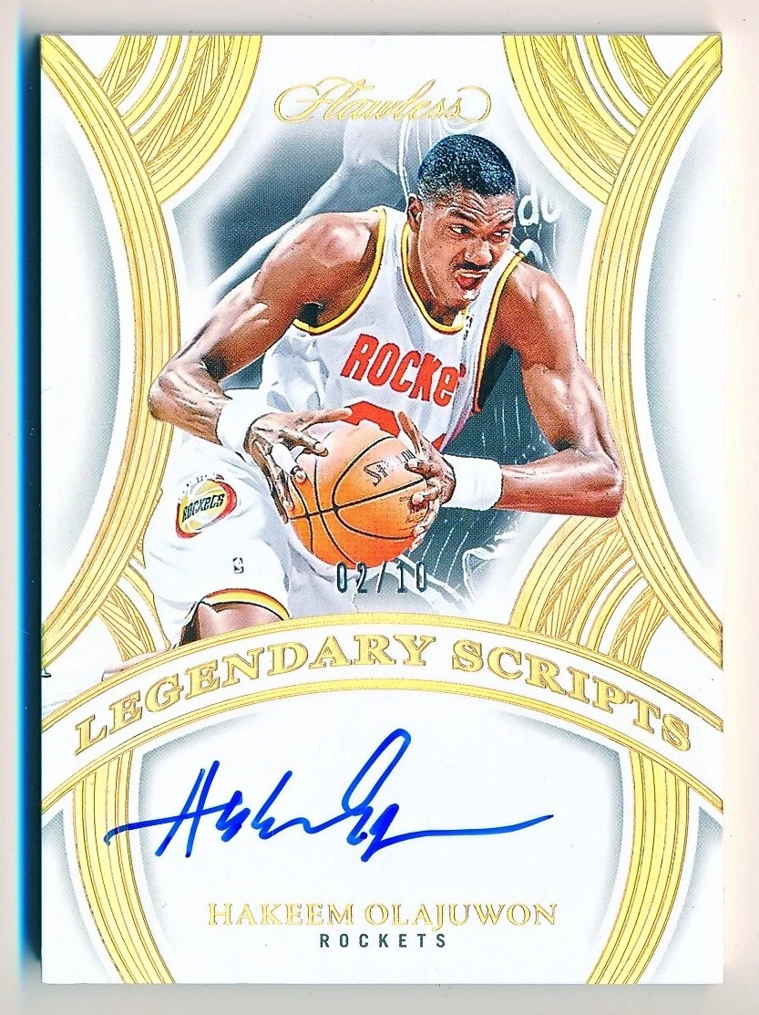 HAKEEM OLAJUWON　オラジュワン　直筆サインカード　AUTO　NBA HAKEEM OLAJUWON AUTO 2022 23 Panini Revolution Basketball SSP #A
