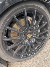 Wheel Alloy 20x9-1/2 15 Spoke Black Finish Fits 10-16 PORSCHE PANAMERA 1046221