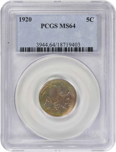1920 Buffalo Nickel MS64 PCGS