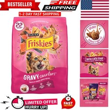 Purina 22 lb Gravy Swirlers Cat Food with Salmon & Chicken for All Life Stages 1.54 per gallon