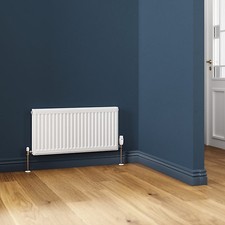 Flomasta Type 21 Double Panel Radiator White 900x400mm Central Heating Steel UK