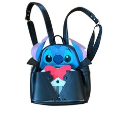 Mini Mochila Bolso Cartera Loungefly Disney Lilo & Stitch Vampire Para Mujer