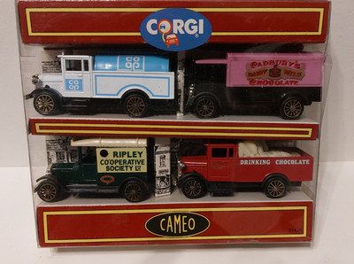  CORGI CAMEO SAMMLUNG 4 DRUCKGUSS MODELL SET LKW & VANS