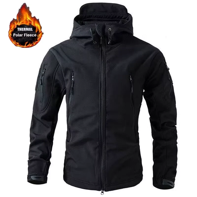 Men's Waterproof Fleece Jackets for Winter Outdoor Fishing & Hiking M-5XL