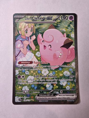 Lillie's Clefairy EX Journey Together JTG Card 184/159 SV09 Rare