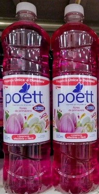 4X POETT FLORAL SCENT CLEANSER ( FLORES DE PRIMAVERA LIMPEZA ) 4 OF  900ml EACH 