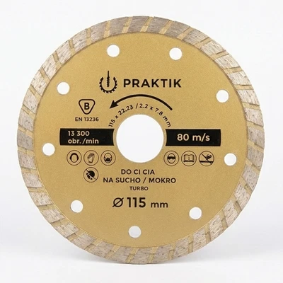 SS8 Certified 115mm Diamond Cutting Disc EN13236 Turbo Blade 4.5" Concrete Stone Gra