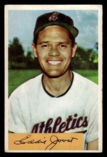 1954 BOWMAN EDDIE JOOST 35a GOOD TRIVIA ANSWER 8 BASEBALL PHILADELPHIA ATHLETICS