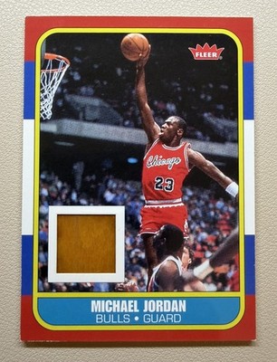 2007 Fleer Michael Jordan Rookie Reprint UNC Floor Memorabilia Card #RCF