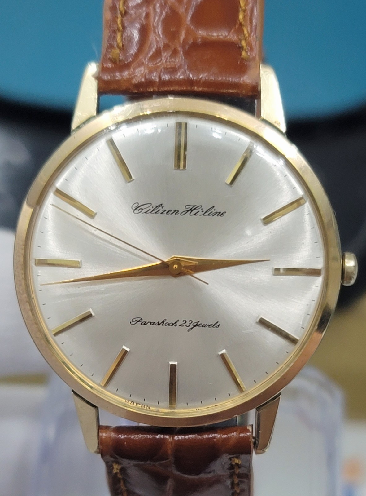 LINE JAPAN WATCH GF HI-  HAND 23J MEN VINTAGE CITIZEN 14K WINDING - vintagewatches.pk