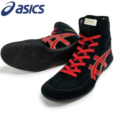 ASICS EX-EO 1083A001 TWR900 Black x Red x Gold Wrestling Boxing New Model