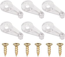 50 Pack Glass Retainer Clips 5Mm Cabinet Glass Clips Window Screen Clips Cabinet