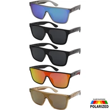 Polarized Sunglasses For Men 6 Pack Mirror Lens Heat Style Color Lens Pack