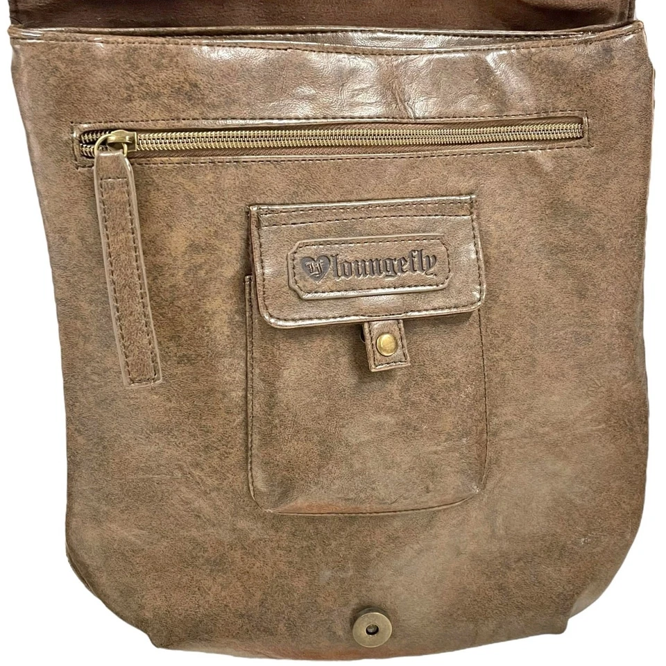 Bolso Bandolera LOUNGEFLY Calavera de Azúcar Cuero Sintético Repujado DOTD Mensajero Foto 4 de 4