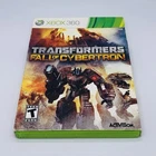 Transformers: Fall of Cybertron Xbox 360 2012 - CIB w/ Slipcover & Manual Tested
