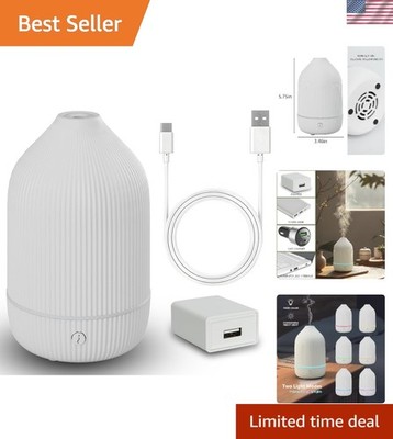 USB Aromatherapy Diffuser with 7 Color LED   Compact & Portable for Home & Car