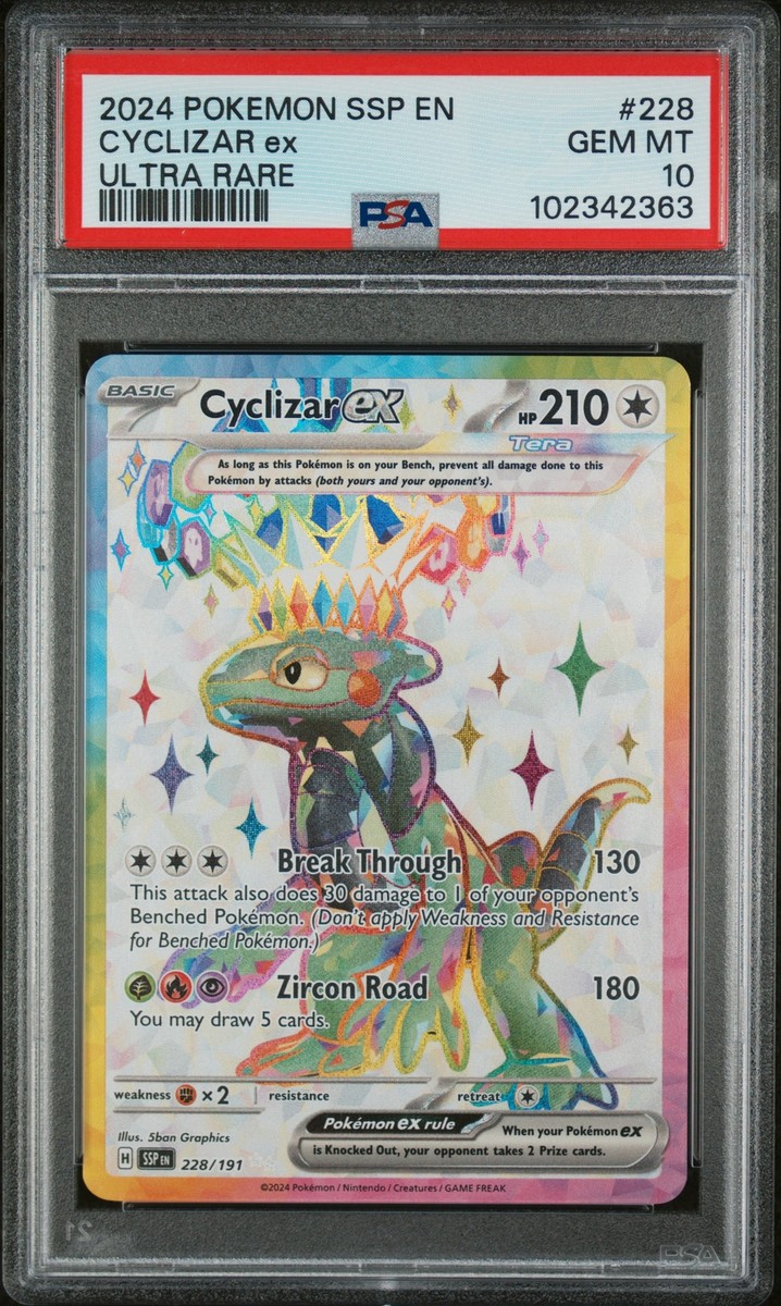 2024 POKEMON SSP EN-SURGING SPARKS ULTRA RARE #228 CYCLIZAR 2024 POKEMON SSP EN-SURGING SPARKS ULTRA RARE #228 CYCLIZAR