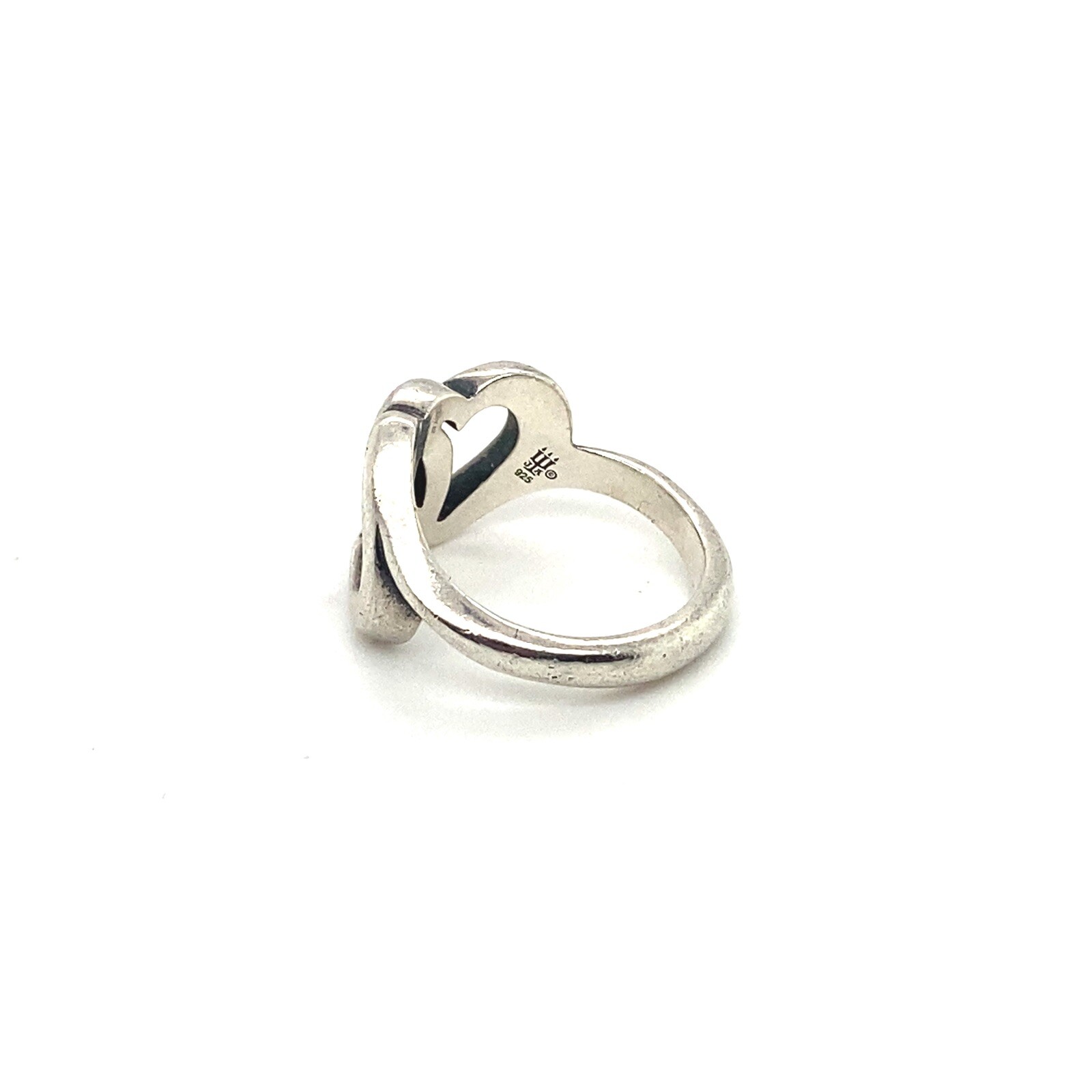 James Avery Double Heart Linked Love Ring 925 Sterling Silver Size 5.5