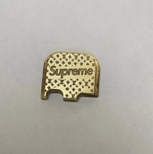 LOUIS XL SUPREME BRASS Glock 43 ONLY GOLD Backplate Slide Plate 43