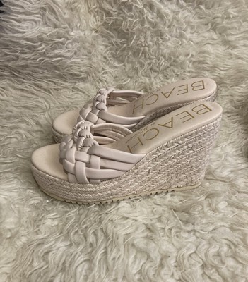 Matisse Beach Womens Espadrille Sandals Shoes Beige 8 Braided