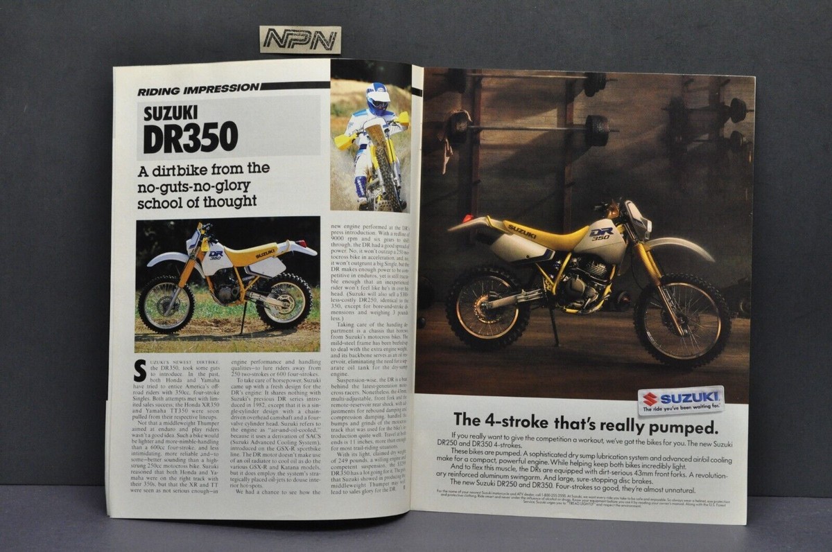 Vtg 1990 Suzuki Motorcycle ATV Suzuki 600 Katana Cycle Magazine