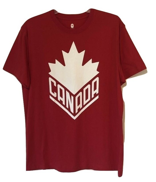 Canada Official Olympic Mens Red Short Sleeve Tshirt Size Medium eBay