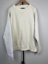 Levi Strauss Made In USA Cotton Crewneck Sweatshirt Vintage White Size Large