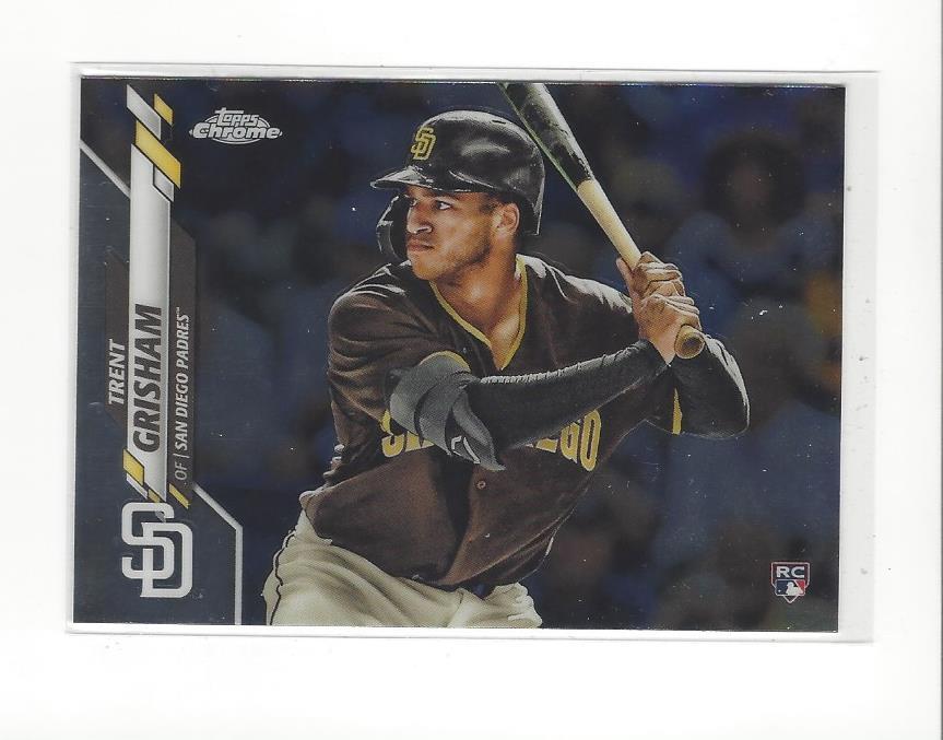 2020 Topps Chrome #101 Trent Grisham RC Rookie Padres