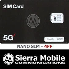 VERIZON 5G NANO SIM 4FF • CDMA 5G LTE  VZW • NEW • USPS TRACKING