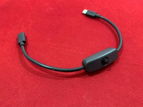 Button Switched USB C Power ON/OFF lead (Data not connected) Raspberry Pi 4 or 5 - Picture 3 of 5