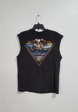 Vintage 90s Harley-Davidson Official Eagle Single Stitch Factory Cut Shirt Sz L