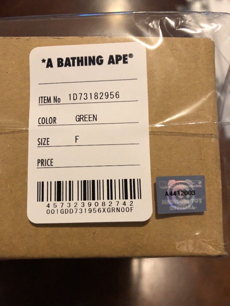 A Bathing Ape ABC BE@R Wall Clock Green Camo Rare Bape X Be@rbrick