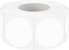 Removable Color Dot Stickers, 1 Inch Writable Garage Sale Price 1 inch White